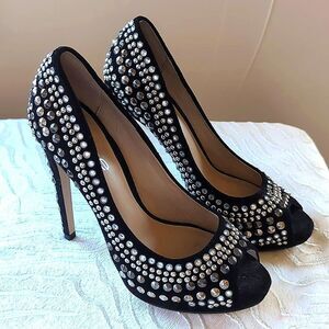 BEBE 💎 Annette  Jeweled And Studded Stilettos Size 6